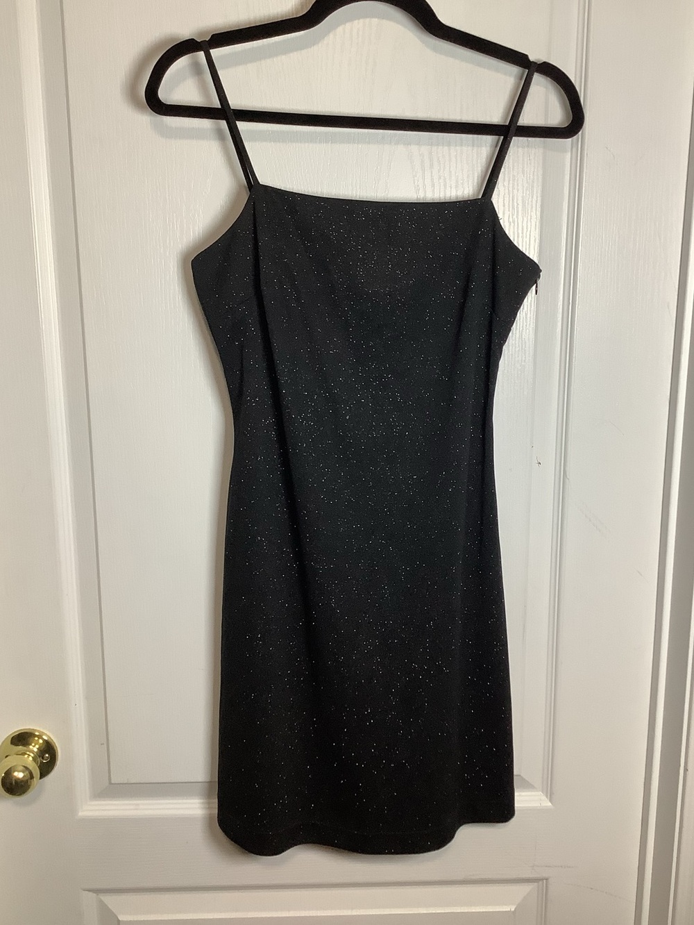Y2K Vintage Jacob Black Sparkle Mini Slip Dress